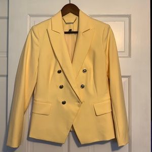 White House Black Market Yellow Blazer